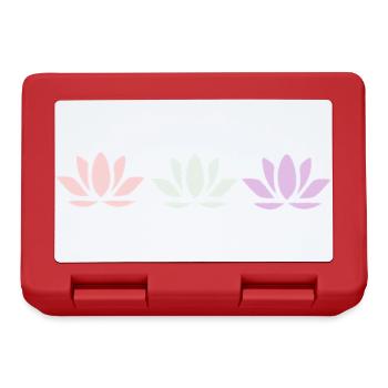 Lotus Flower Lotus Flower Violet Flower Flower Yoga - Lunchbox - red - Front