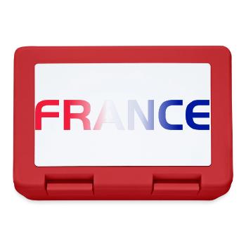 France Football Flag Shirt Soccer Shirt French Tee - Brotdose - Rot - Vorne