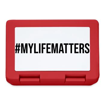 My Life Matters Hashtag Design Gift - Lunchbox - red - Front