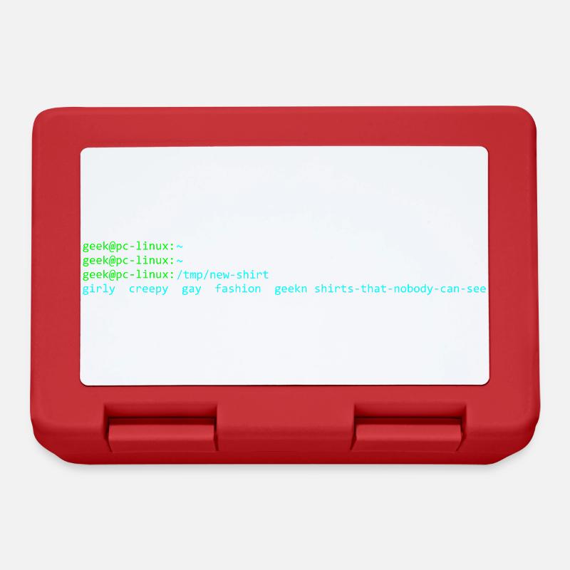 terminal linux - Boîte à goûter - rouge