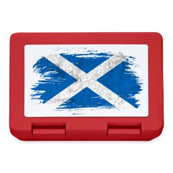 Schottland Vintage Flagge - Brotdose - Rot - Vorne