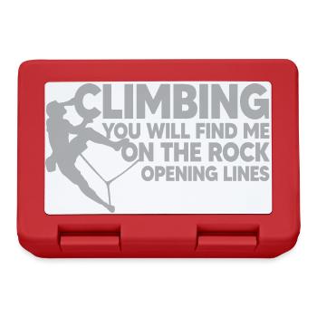 CLIMBING, ROCK CLIMBING, opening lines - Lunchbox - red - Front