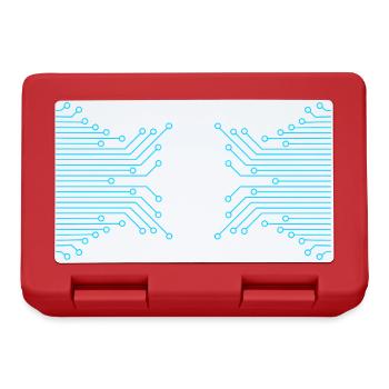 Papillon fait de rails conducteurs - Boîte à goûter - rouge - Devant