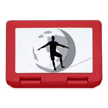 Das Zen des Gleichgewichts: Slacklining vom Mond - Brotdose - Rot - Vorne