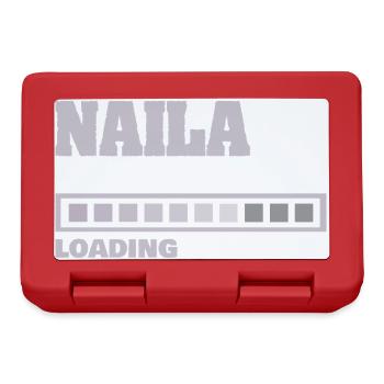 Naila als Geburt - Brotdose - Rot - Vorne