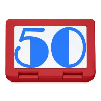 50. BIRTHDAY. HAPPY BIRTHDAY - Lunchbox - red - Front