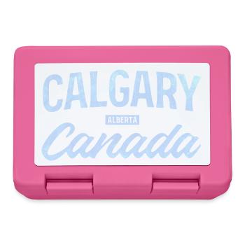  Calgary Alberta Canada – Retro Städte Design - Brotdose - Pink - Vorne