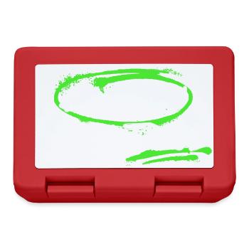 Inspiring graffiti with a dream motif - Lunchbox - red - Front