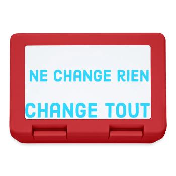 un désir ne change rien une décision change tout - Boîte à goûter - rouge - Devant
