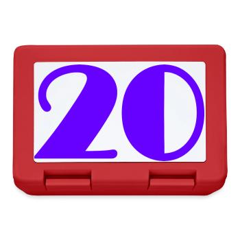 20. 20 YEARS. 20th ANNIVERSARY. 20TH ANNIVERSARY. - Lunchbox - red - Front