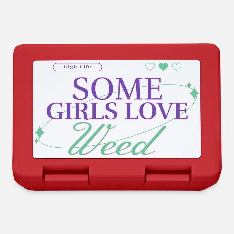 Certaines filles aiment l’herbe - Boîte à goûter - rouge