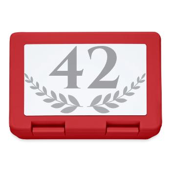 42 - Brotdose - Rot - Vorne