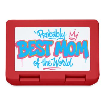Best Mom of the World - Lunchbox - red - Front