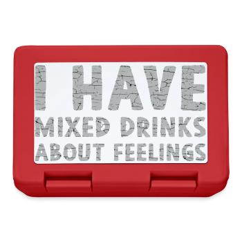 Des cocktails sur les sentiments - Boîte à goûter - rouge - Devant