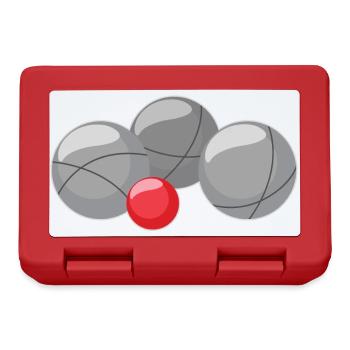Boule balls for boules and petanque players - Lunchbox - red - Front