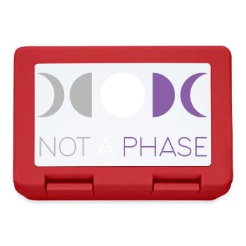 LGBTQ Pride Month - Not a Phase - Asexual - Lunchbox - red - Front