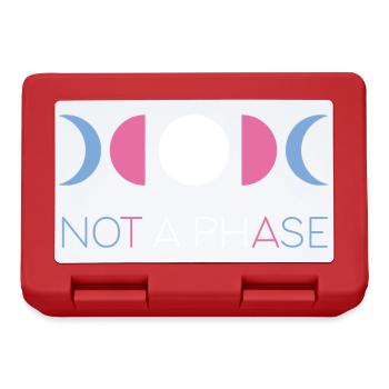 LGBTQ Pride Month - Not a Phase - Transgender - Lunchbox - red - Front