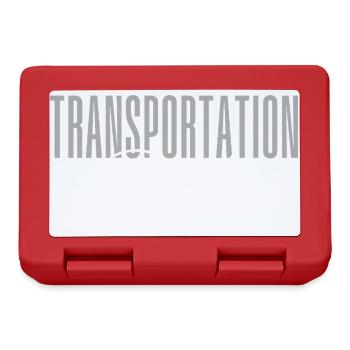 Transportation Squad – Fun Transport Worker Team - Lunchbox - red - Front