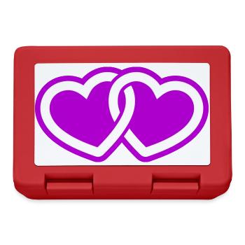 Hearts Love Symbol - Lunchbox - red - Front