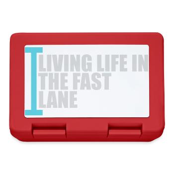 Life In The Fast Lane Float Funny Pool Saying - Lunchbox - red - Front