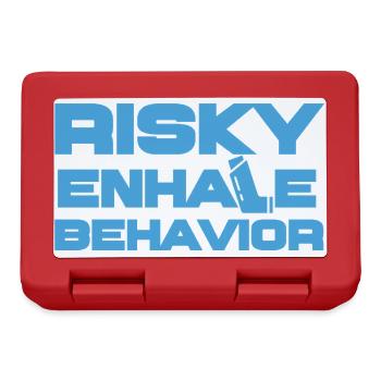 Asthma Asthmatic Risky Enhale Behavior - Lunchbox - red - Front