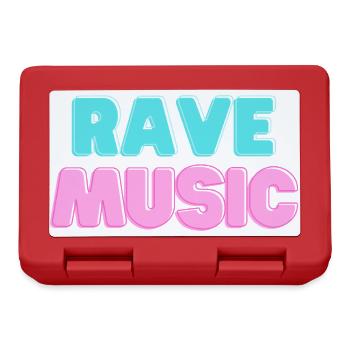 Rave Music Neon 3D - Lunchbox - red - Front