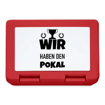 Wir haben den Pokal Sport Mannschaft Team Gruppe - Brotdose - Rot - Vorne