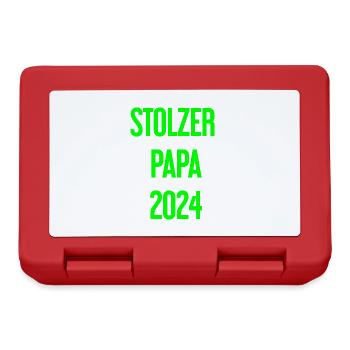 Proud Dad 2024 – pour les nouveaux papas - Boîte à goûter - rouge - Devant