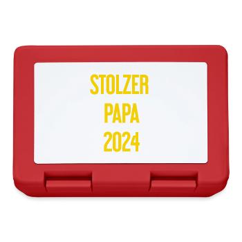 Proud Dad 2024 – for new fathers - Lunchbox - red - Front