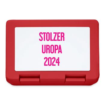 Stolzer Uropa 2024 - Brotdose - Rot - Vorne