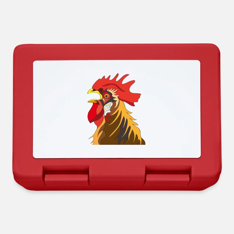 Rooster - Lunchbox - red