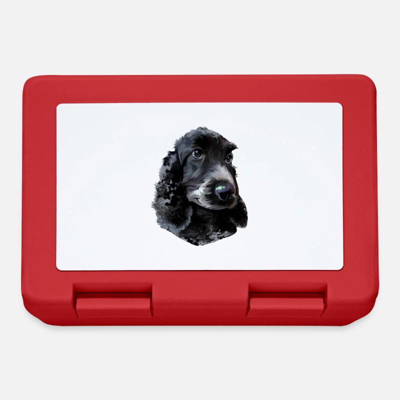 Cocker Spaniel Hund - Brotdose - Rot