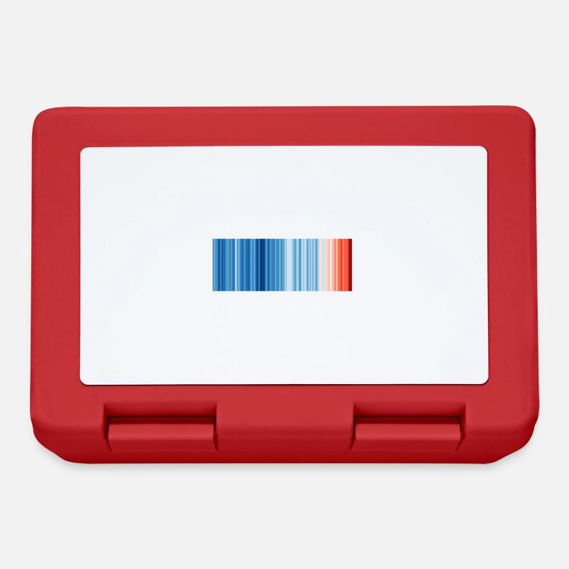 Warming Stripes illustrating the global warming - Brotdose - Rot