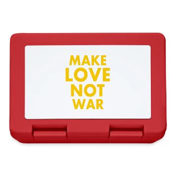 Make love not war - Brotdose - Rot - Vorne