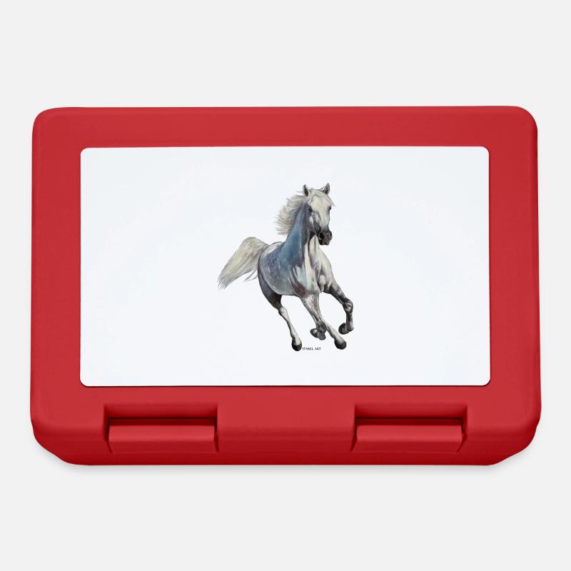 Cheval - Boîte à goûter - rouge