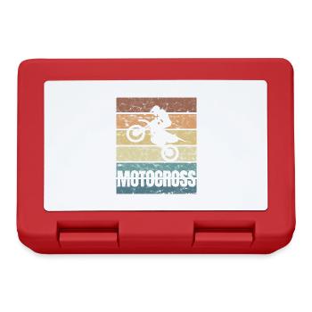 Motorsport Motorcycle Motorcross Jump - Lunchbox - red - Front