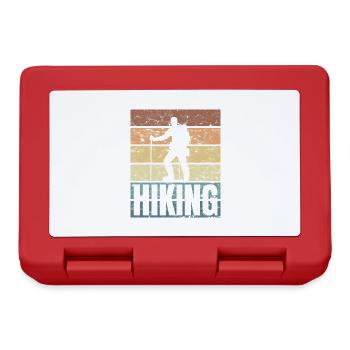 Hiker Mountaineer Mountain Lovers Mountain Range - Lunchbox - red - Front
