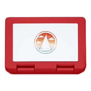 Sailboat Vintage Sailing Ship Sailing Passion - Lunchbox - red - Front
