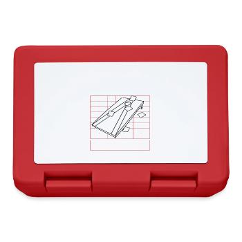 Throwing Bags Ironic Saying Cornhole Sports - Lunchbox - red - Front