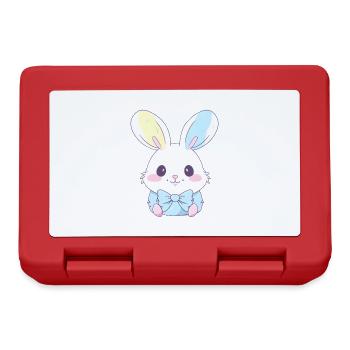 Ostern Hase Bunny Geschenk - Brotdose - Rot - Vorne