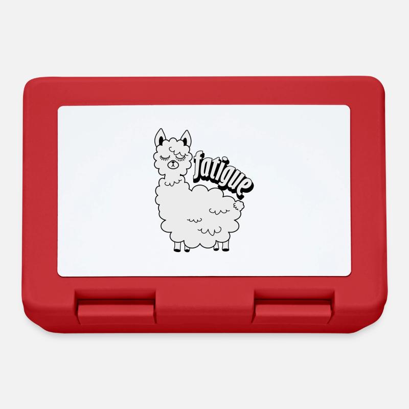 Sleeping llama - Lunchbox - red