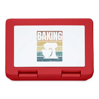 Baking Therapy Bake Cake Chef - Lunchbox - red - Front