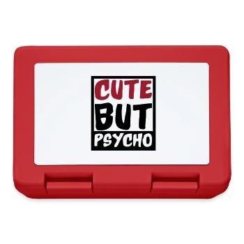 Cute but Psycho | Colors changeable - Lunchbox - red - Front