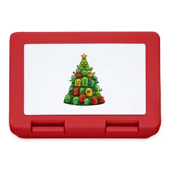 Skurrile Weihnachts-Aliens - Ein außerirdisches - Brotdose - Rot - Vorne