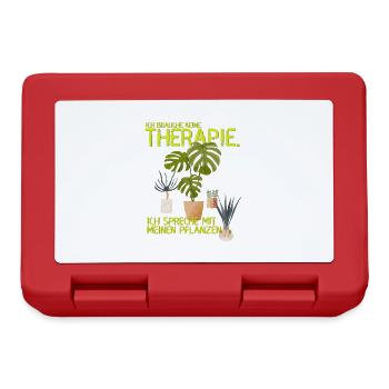 gärtner spruch pflanzen therapie grün Bio Echo lol - Brotdose - Rot - Vorne