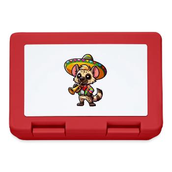 Cinco de Mayo Hyena Trumpeter - Lunchbox - red - Front