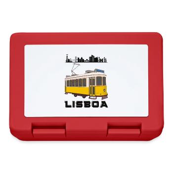 Lisbon Lisboa Holiday Skyline Tram - Lunchbox - red - Front