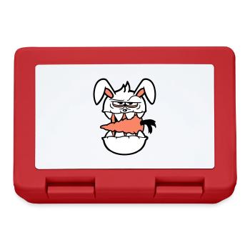 Bunny Monster Evil Carrot Carrot Halloween Horror - Lunchbox - red - Front