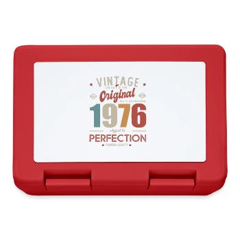 vintage original 1976 birthday gift 47 years - Lunchbox - red - Front