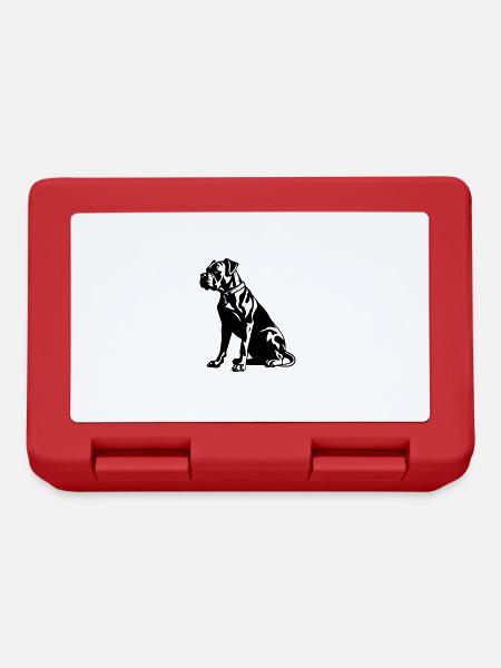 Boxer Hund - Brotdose - Rot